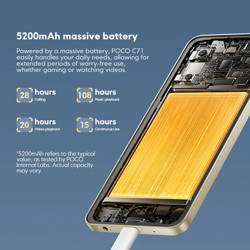 POCO C71 Global Version UNISOC T7250 processor 32MP AI dual camera