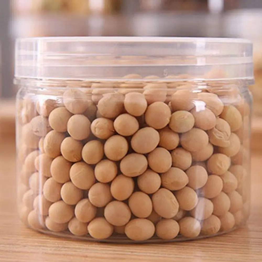 Multifunctional 350ml Food Spices Container Plastic Round Food Preservation Tank Refillable with Lid Candy Jewelry Jars Nuts 3
