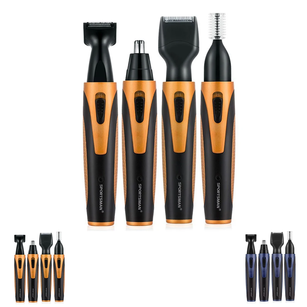 SPORTSMAN Nose Hair Trimmer USB 4 in 1 Rechargeable Nose Sideburn Eyebrow Beard Ear Hair Trimmer Men Women