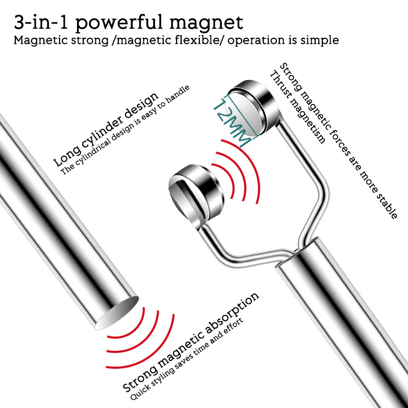 Double Head Strong 3 In 1 Y-Shaped Nail Magnet Cat Magnetic UV Gel Polish Nail Art Tools Manicure Art Magnet Stick Board