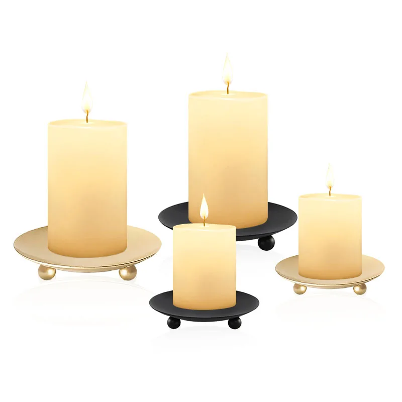 Iron Black/gold Iron Candlestick Wedding Festival Decoration Candle Candlestick Candle Gift Home Table Decoration For Candle Holders