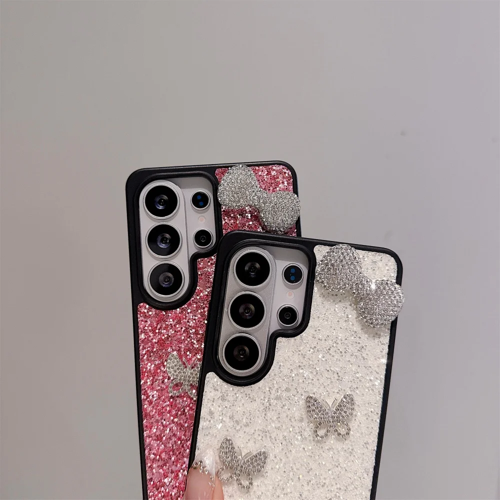 Luxury Glitter Rhinestone Bow Phone Case Cover