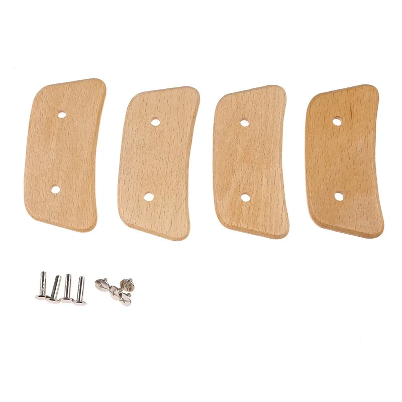 Wooden BBQ Pan Handle Anti Scald Heat Resistant Insulated Grip Replacement for Sauce Grill Pan Griddle Outdoor Camping