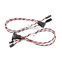 MPX 8 Pin Golden Plated Connector Multi-Wires Servo Extension Plug Male Female 2/ 3 Wires for RC Model Fixwing Glider Airplanes 2