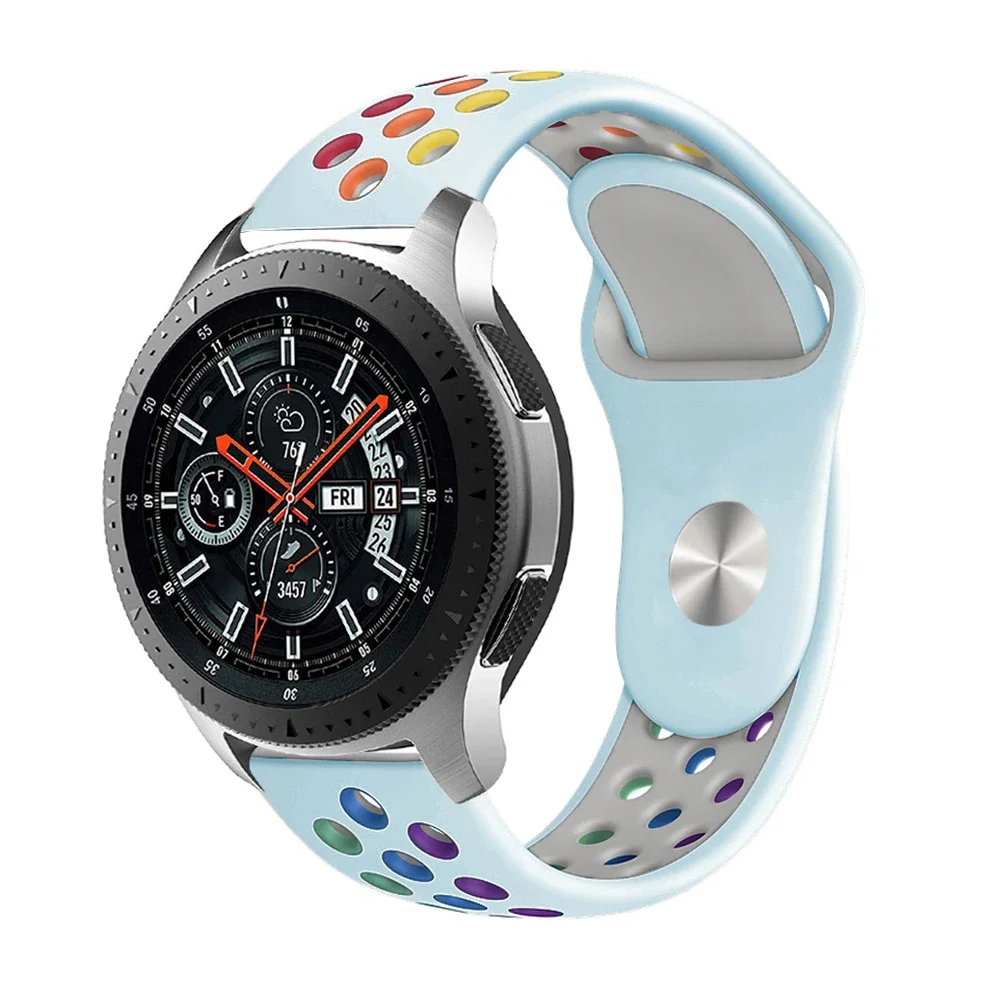 Versatile Silicone Watch Band - 20mm/22mm Adjustable Strap for Multiple Smartwatches