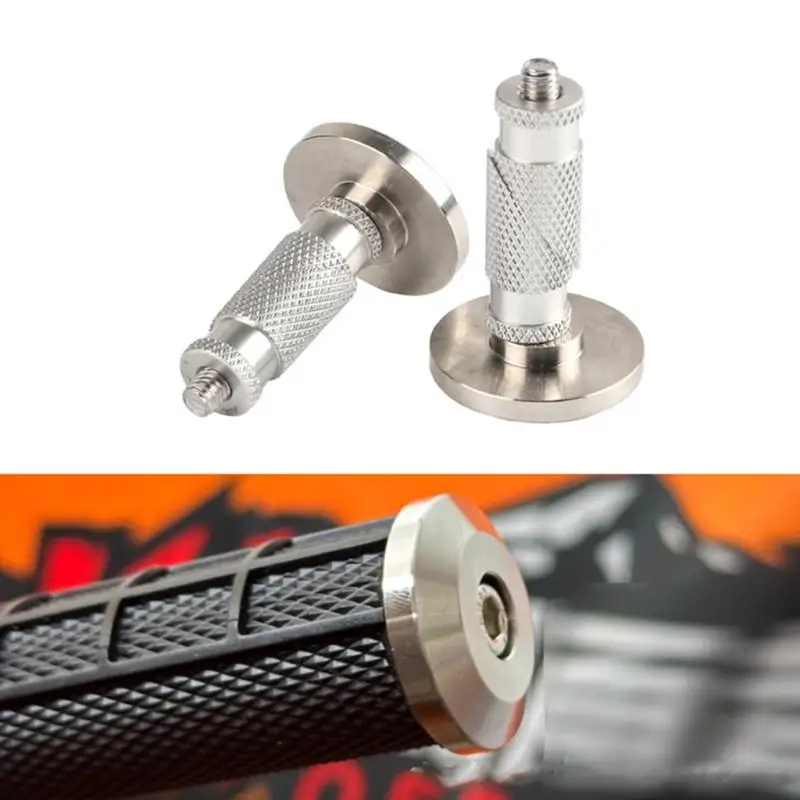 G7NA 2 stücke Dirt Bike Lenker End Kappe Ersatz Edelstahl Universal Lenker Stecker Off Road Zubehör – Detail 9