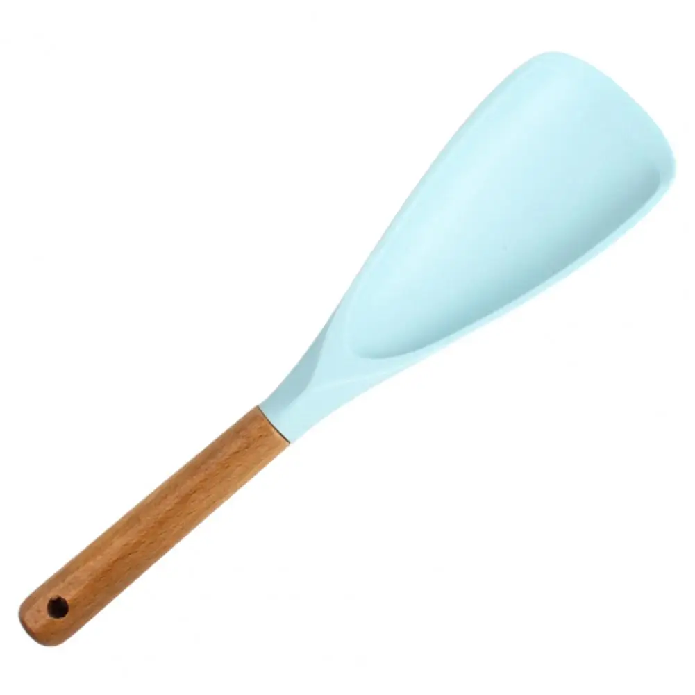 Flexible Cooking Spatula Food-grade Silicone Spatula Durable Wood Handle Silicone Cooking for Nonstick for Mixing