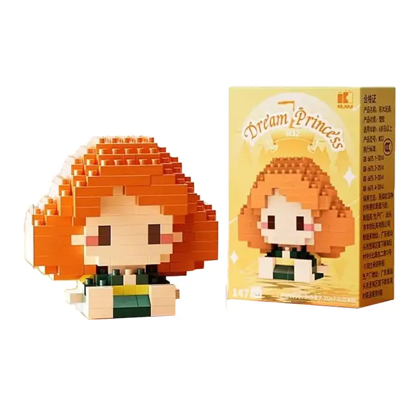 Disney 214 style Winnie LinaBell StellaLou Building Blocks Princess Cartoon Figrues Bricks Children's Assembly Toys Model Gift - Image 28