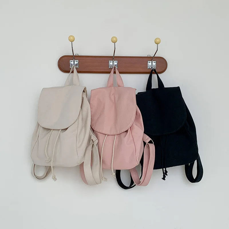 Boys And Girls School Bag 2023 New Fashion Women Small Student Backpack Canvas Female Shoulder Bag Travel Backpack For Womens