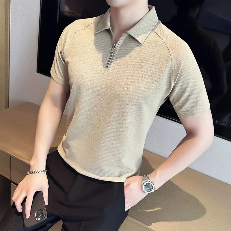 2025SS 新作セオリーCap Sleeve Polo Shirt PGA Tour Mens Edge Collar Short Sleeve Polo Shirt – ShopCGX