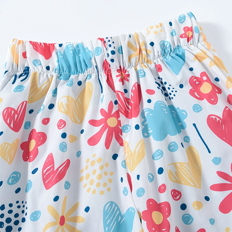 2 3 4 5 6 7 8 Years Girls Waterproof Pants Cute Cartoon Spring And Autumn Kids Pants New Fashion Boys Outdoor Children Clothing 3