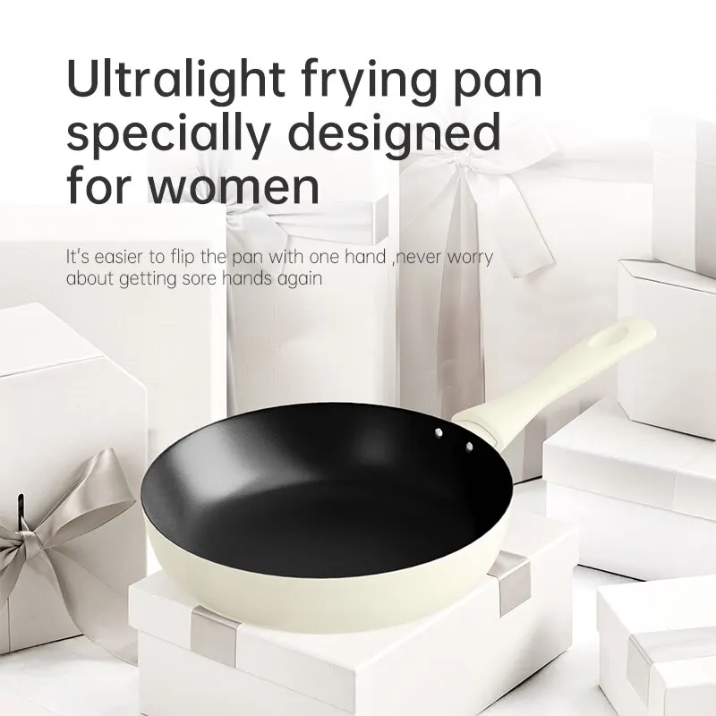 Frying Pan 26CM Non-stick Cast Iron Coated For Food Frying Cooking Stir-Frying