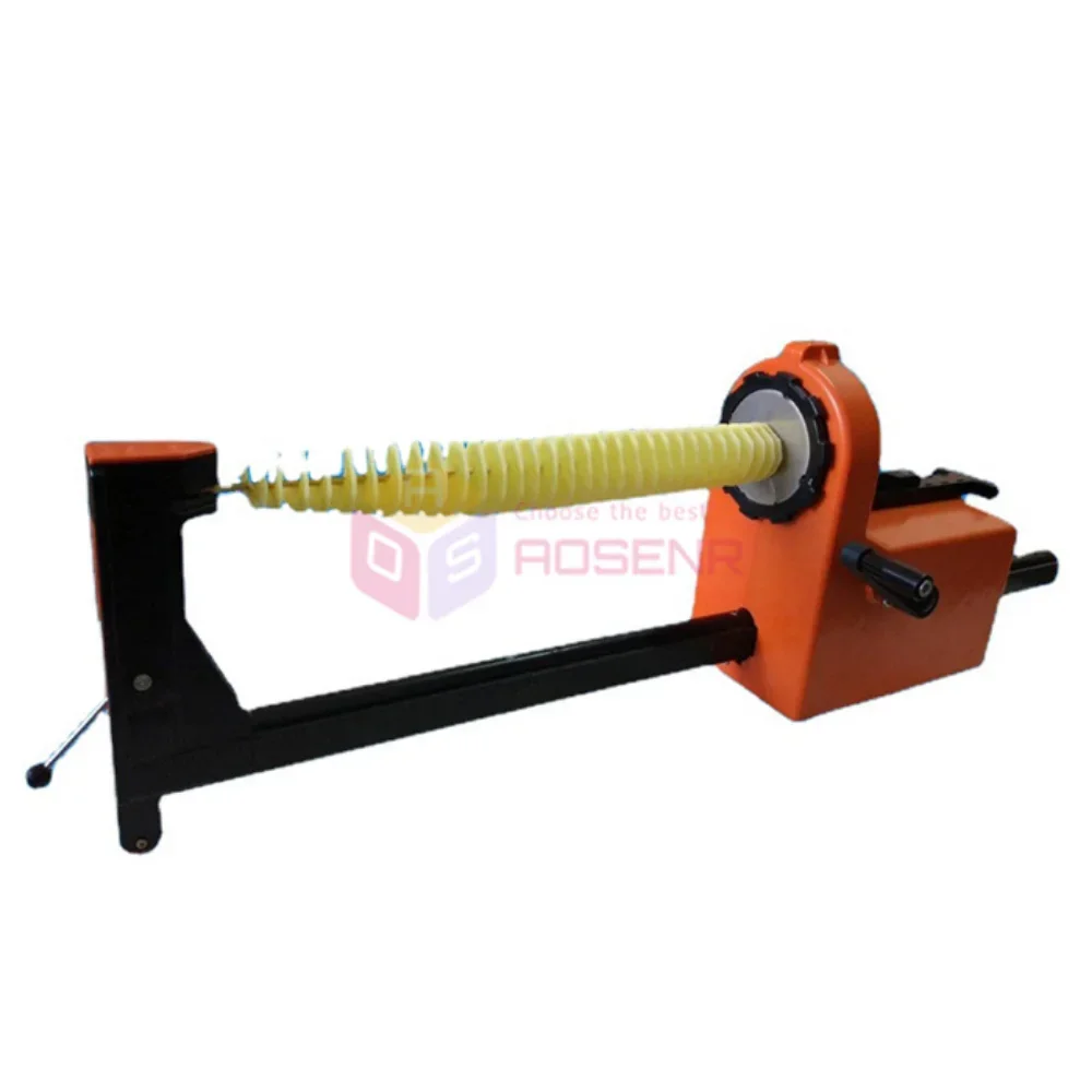 Automatic Electric Spiral Potato Cutter Tornado Potato Slicer Curly Fries Twist Tower Machine