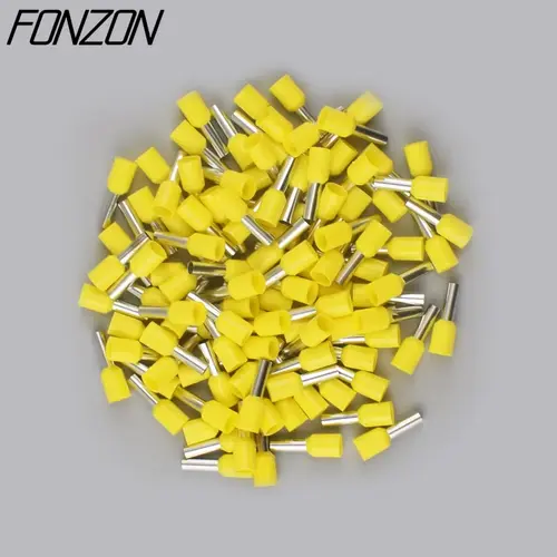 100PCS/pack insulated wire crimp terminals E0508 1008 1508 7508 2508 tubular pressure wire ferrule connectors pin-type connector - Image 11
