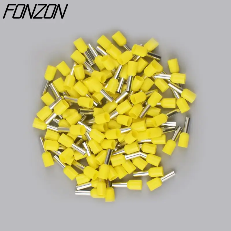 100PCS/pack insulated wire crimp terminals E0508 1008 1508 7508 2508 tubular pressure wire ferrule connectors pin-type connector - Image 11