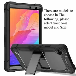 Rugged Armor Stand Tablet Case with Versatile Cover and Protective Features for Tab A11 Plus 11 - inch (Black)