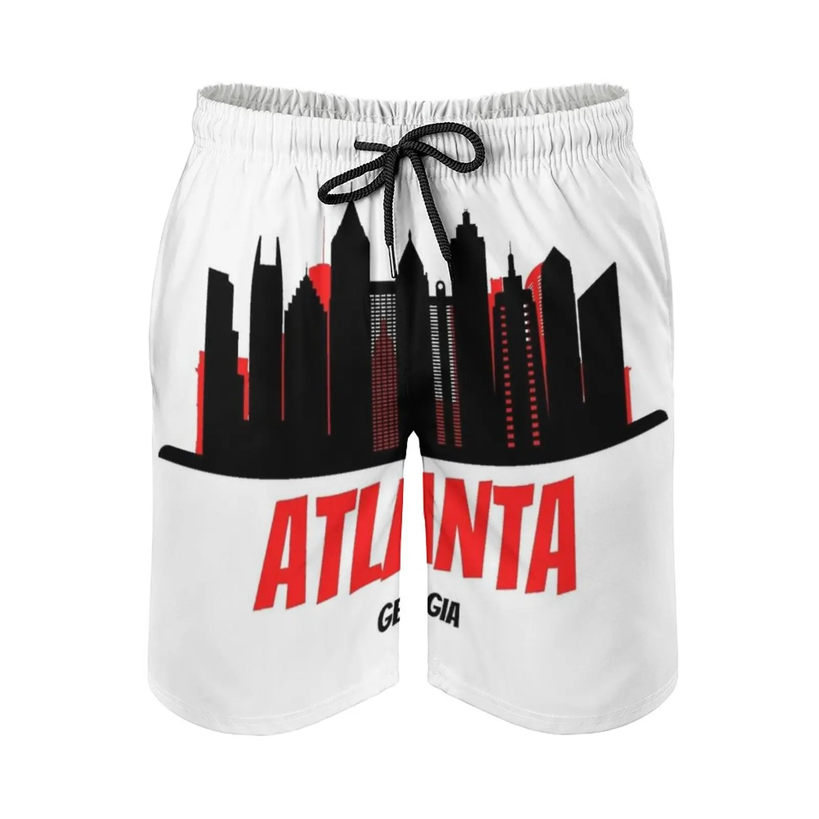 Atlanta Skyline Atl Men's Beach Shorts Board Shorts Bermuda Surfing