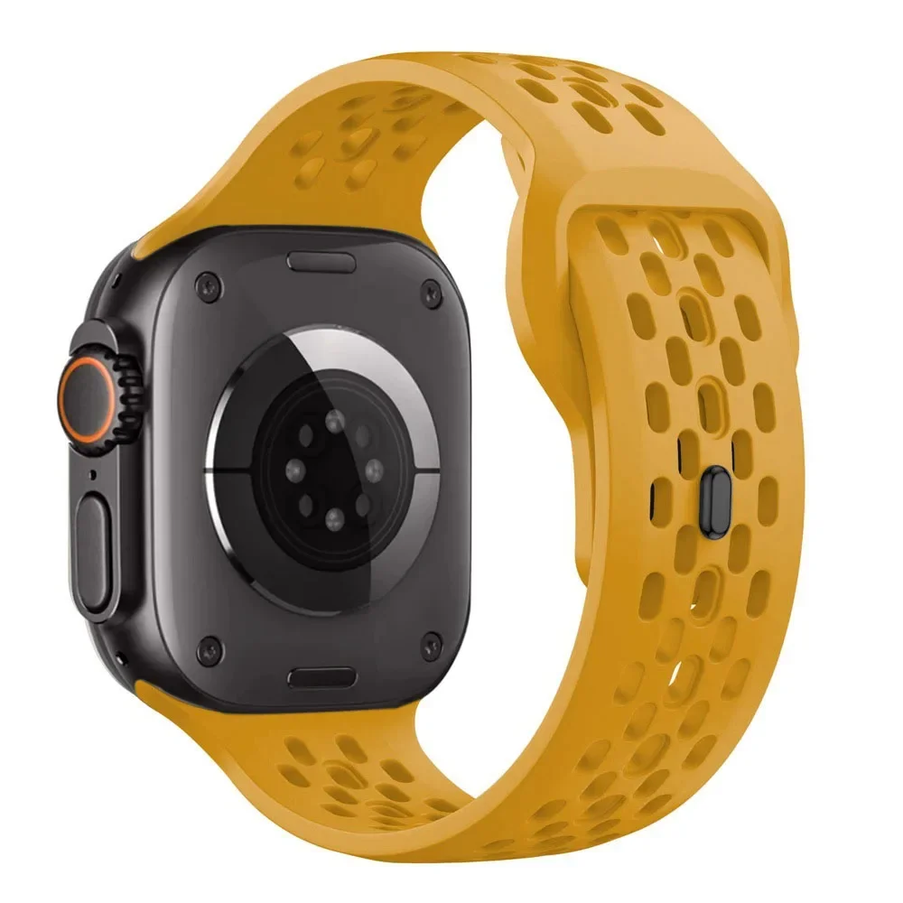 ตัวเลือกสินค้า สายซิลิโคน Apple Watch ยืดหยุ่น ระบายอากาศดี สำหรับทุกรุ่น