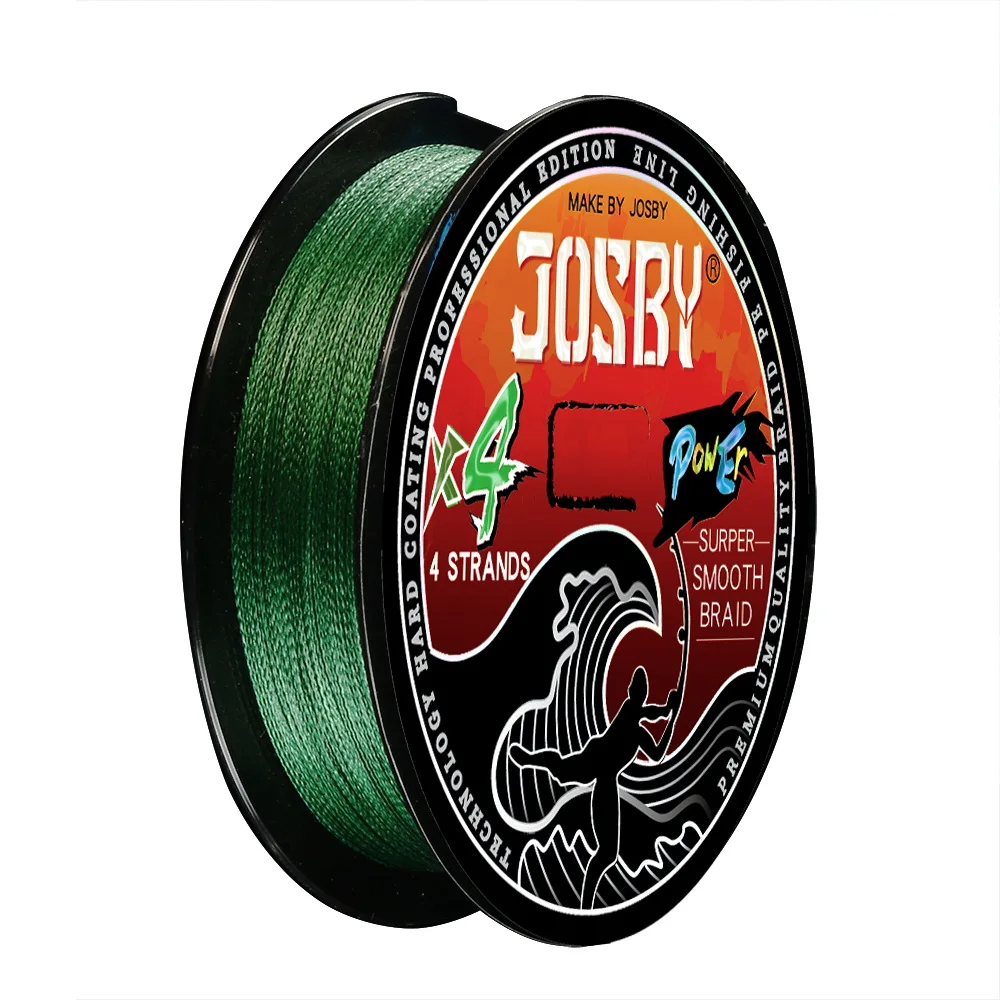 JOSBY Braided Fishing Line 4 Strand 1000M 500M 300M 100M Carp PE Wire  8LB-80LB Japanese Sea Saltwater Cord