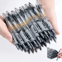 5/10pcs Retractable Gel Pen Set Black/Red/Blue Ink Ballpoint Pen Writing Refill Office Supplies School Supplies Stationery pen 1