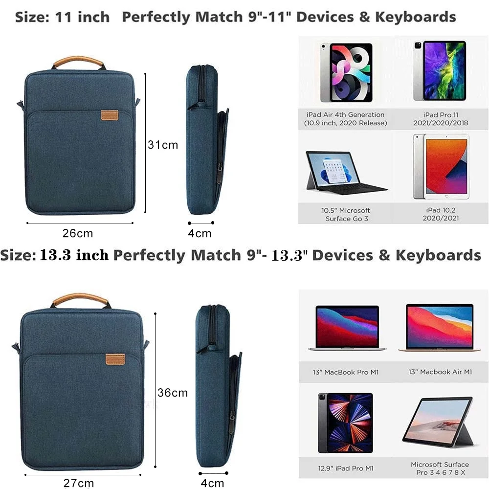 Bolsa para Tablet Portátil Surface Pro 13 Surface Pro x Impermeável Microsoft Surface go 105 - Imagem 4