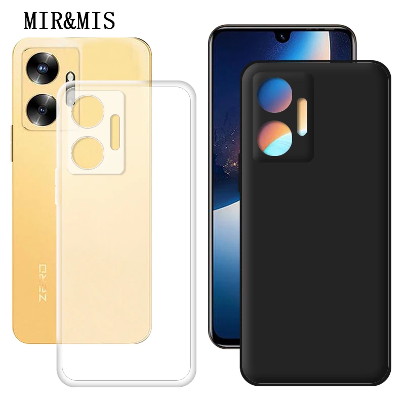 Custodia Per Telefono Trasparente E Nera Per Infinix Zero Ultra 5G Zero 20 Zero X X Pro Hot 20I Smart 5 6 6 Plus 6 Custodia Morbida In Silicone Hd