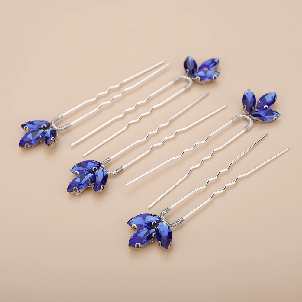 5 Pcs Rhinestones Bride Wedding Hair Pins for Women and Girls bridal hair accessories