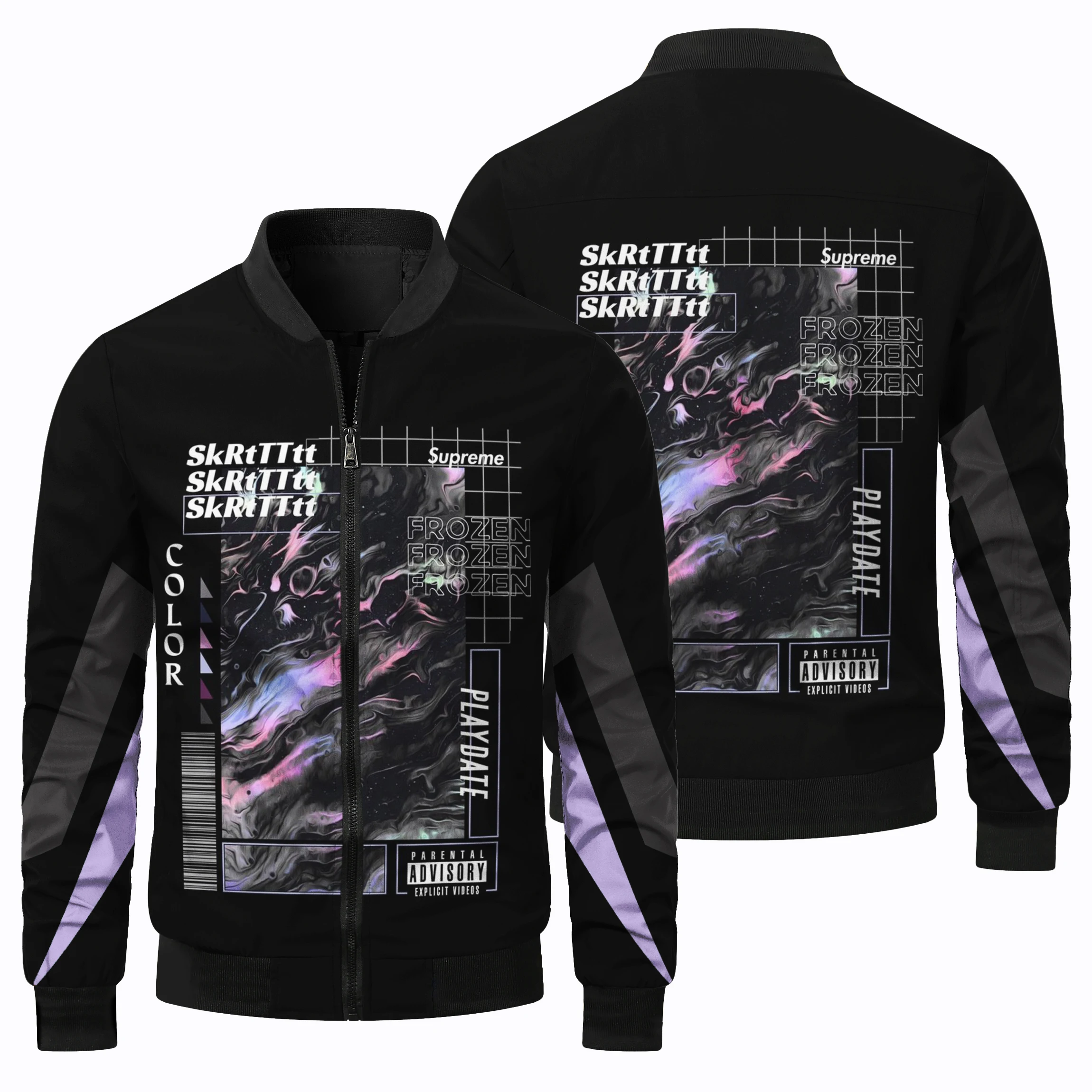 thumbnail image 1 of Chaqueta de manga larga con estampado de víbora 3D de terror para hombre, cortavientos para deportes al aire libre, ciclismo, clásica, con bolsillo con cremallera, 1 of 5