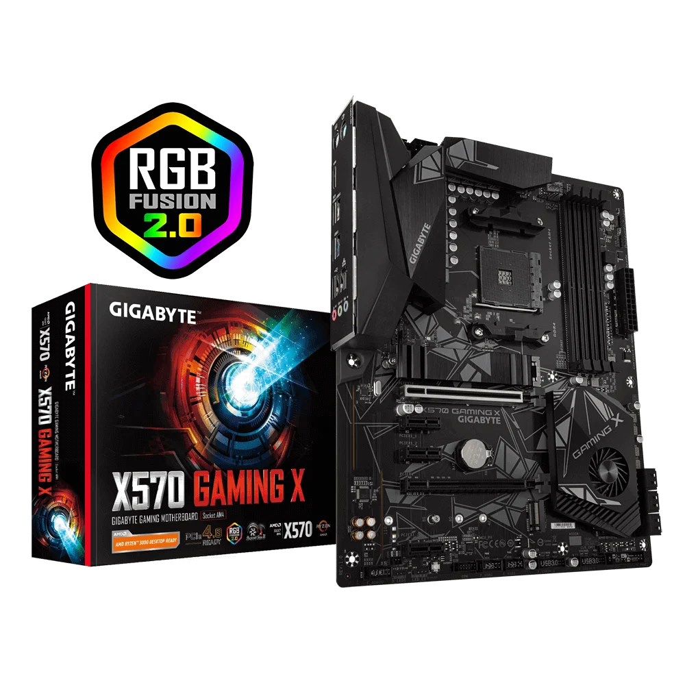 Nuovo Gigabyte X570 Gaming X Amd Ryzen 3000 Pcie 4.0 Sata 6 Gb/S Scheda Madre Usb 3.2 Amd X570 Atx