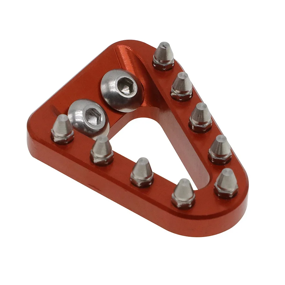 Placa De Pedal De Freno Trasero CNC Para KTM 300 XC/XCW (2017-2025) - Naranja De Aluminio