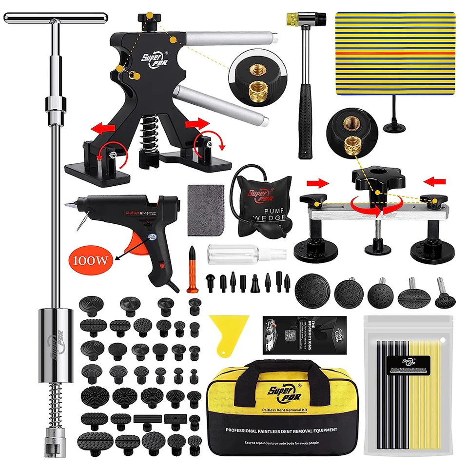 Super PDR Tools Auto Dellen reparatur set Lack lose Dellen entfernungs kits  Karosserie reparatur werkzeug Hagel