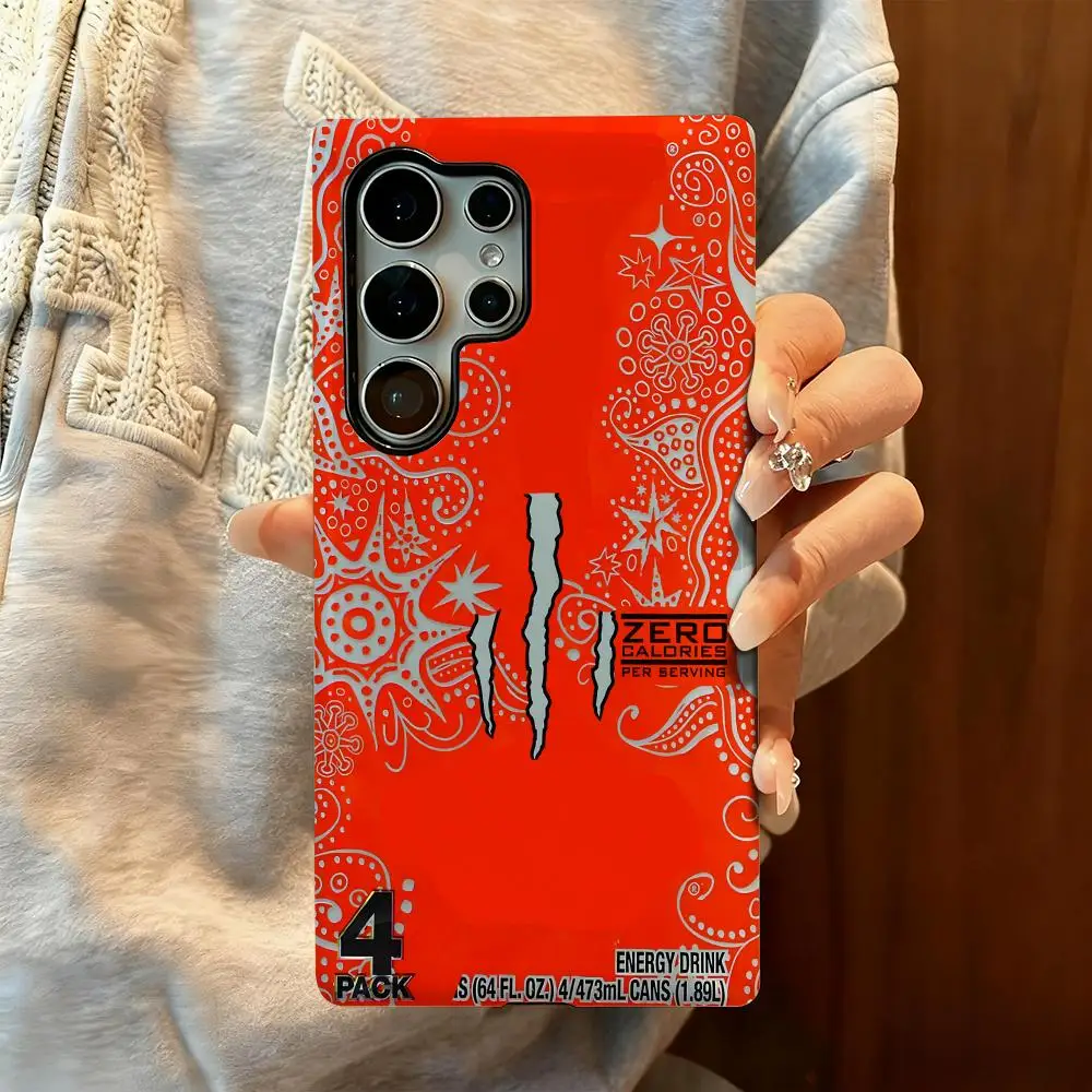 M-MonsterES Fashion Design Phone Case - Energy Drink 2-in-1 Glossy Shell