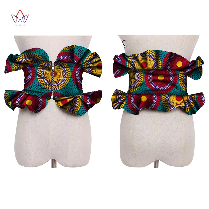 2023 African Print Obi Ankara Multi-color Peplum Skirts For Women