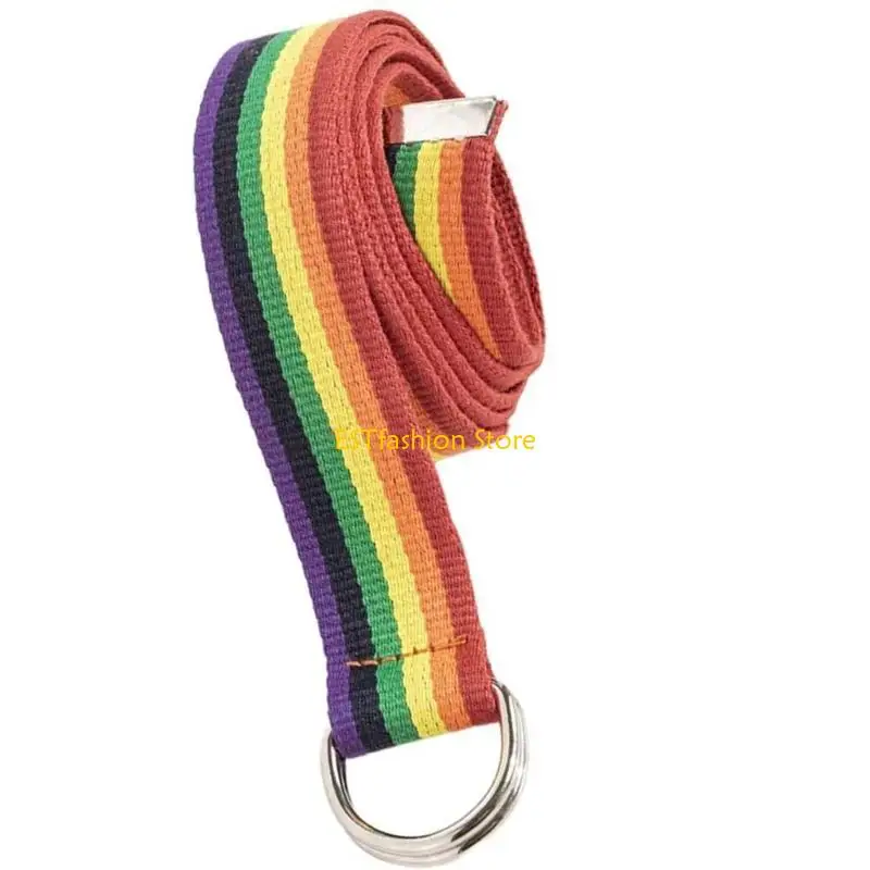 Y5GC Regenbogen Taillenkette schöner gewebter Gürtel für Frauen Prom Banquet Club Party – Detail 5