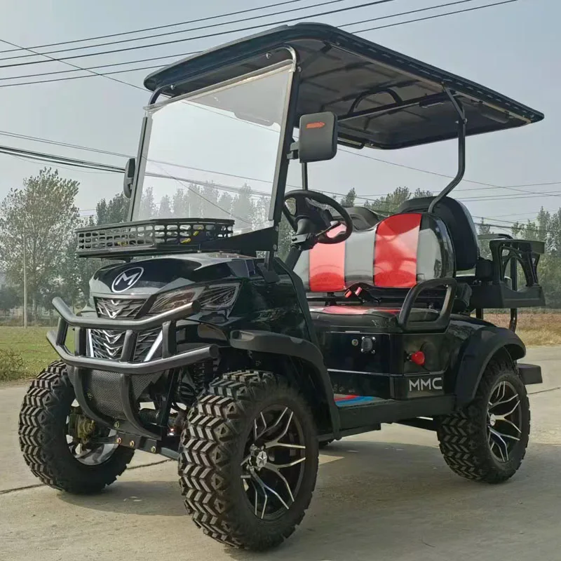 

Электрическая тележка для гольфа с литиевой батареей/Китайская 6-Местная 5000 Вт экскурсионная 4-колесная электрическая тележка для гольфа на солнечной батарее