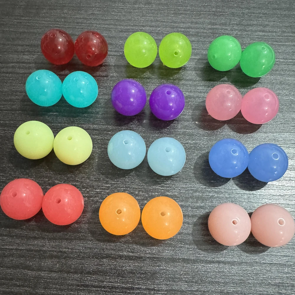 도매 6mm/8mm/10mm/12mm/14mm/16mm/18mm/20mm 아크릴 젤리 솔리드 비즈 패션 쥬얼리/DIY/수제 디자인용