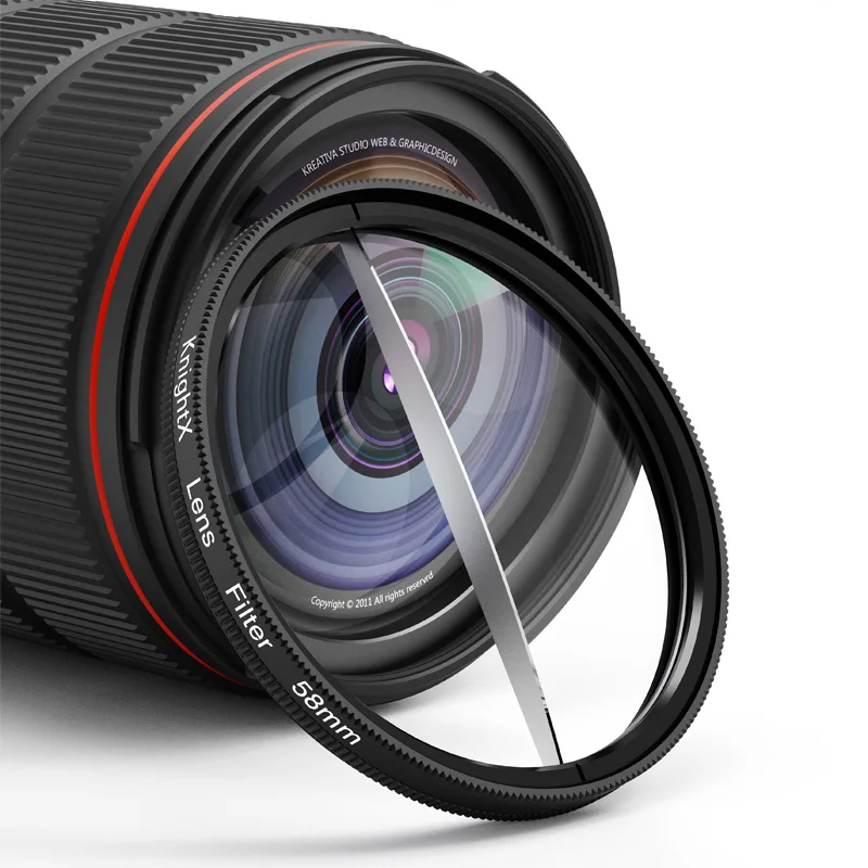 KnightX 49mm 52mm 58mm 67mm 77mm Glass Prism lens Filter SLR Camera Filter Photography Vedio Camera Accessories Kaleidoscope 5