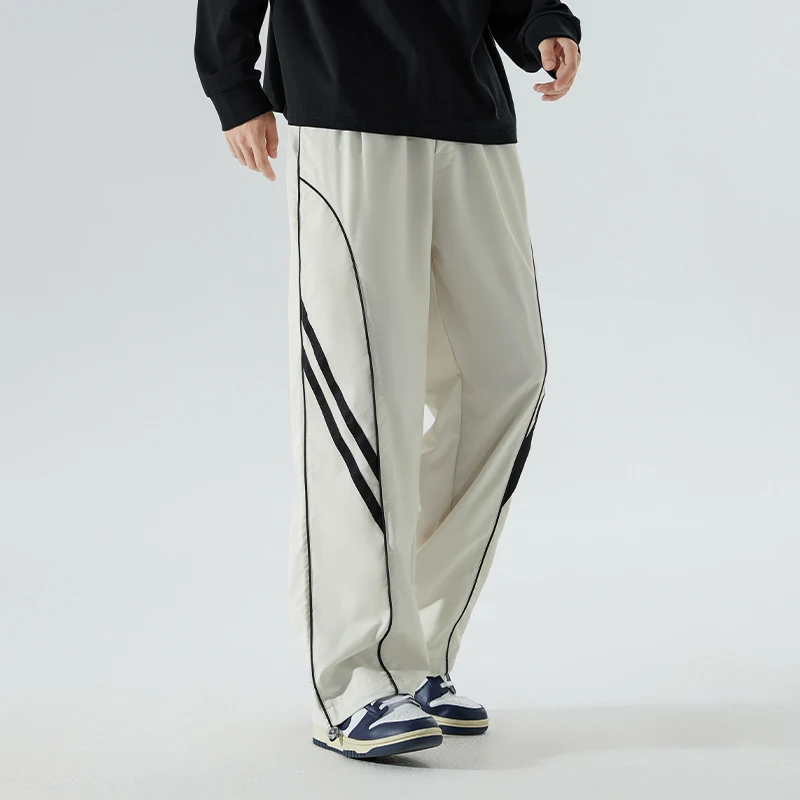 New Men's Loose Quick Dry Wide Leg Straight Leg Casual Pants Breathable Outdoors Sports and leisure commuting style pants