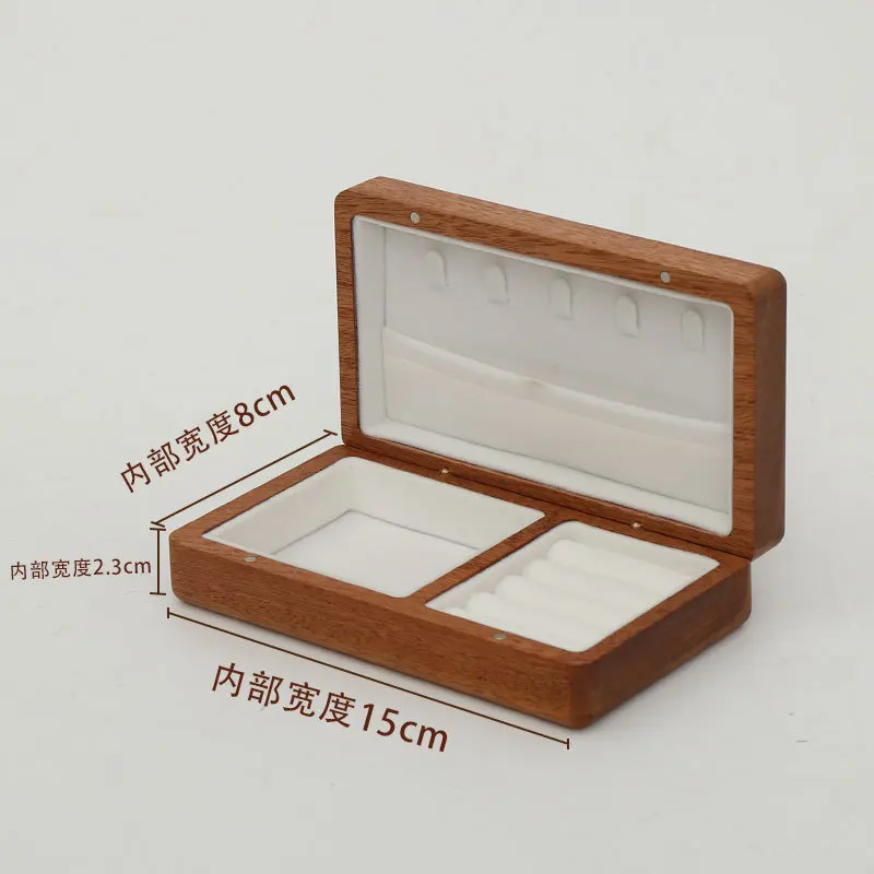 wholesale hot sale custom jewelry box inserts clamshell jewelry box mirror  jewelry box