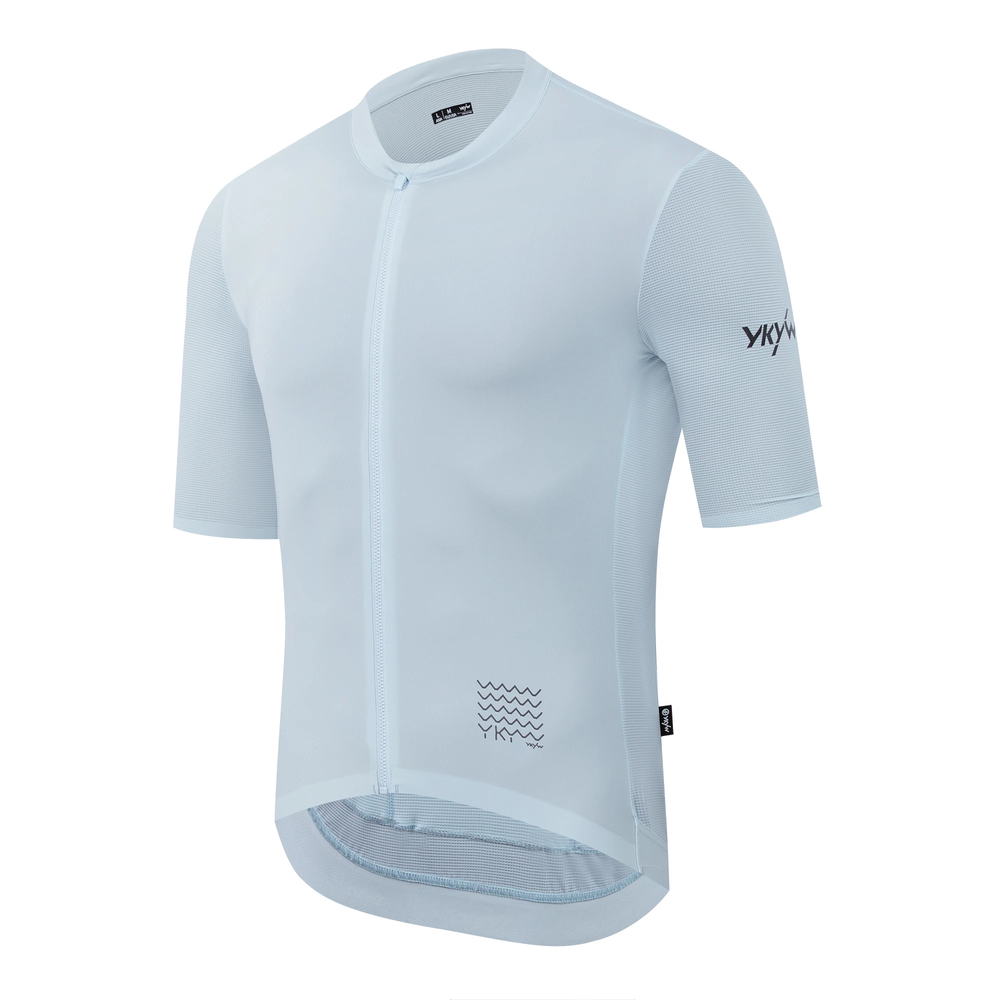 YKYW UPF50+ Herren-Kurzarm-Radtrikot, YKK-Reißverschluss, Sommer-Pro-Fahrrad-enges Hemd, leicht, 2025, Rennrad-Tops, Maillot – Detail 5