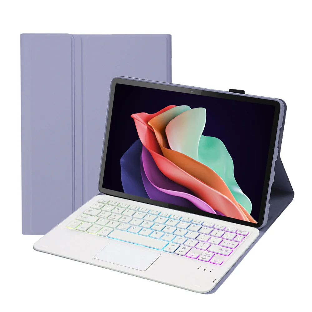 

Клавиатура с чехлом для Lenovo Tab P11 Plus 11 Pro 11,5 Tab J606 J607 J616 J706 J716 K11 Xiaoxin 10,6 дюймов клавиатура с подсветкой и тачпадом