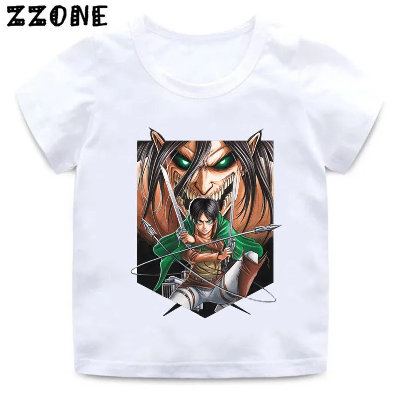 

Anime Attack on Titan Graphic Fashion Kids T-Shirts Baby Girls Clothes Boys Short Sleeve T shirt Summer Children Tops,HKP5801