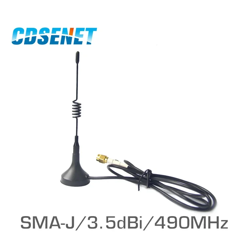 4Pcs/Lot 490MHz High Gain uhf Antenna CDSENET TX490-XP-100 3.5dBi 490 MHz Sma Male Sucker Antenna With Magnet Base
