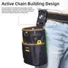 Rotating Quick Hanging Tool Waist Bag Electrician Bag Parts Bag Woodworking Nail Bag Weak Current Tool Storage Bag 5