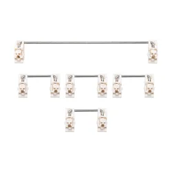 Enhanced Custom Mechanical Keyboard Plate Mounted Stabilizer - Cream Holy Panda POM Pink, Pre-Lubed (MMD Cream for 60)
