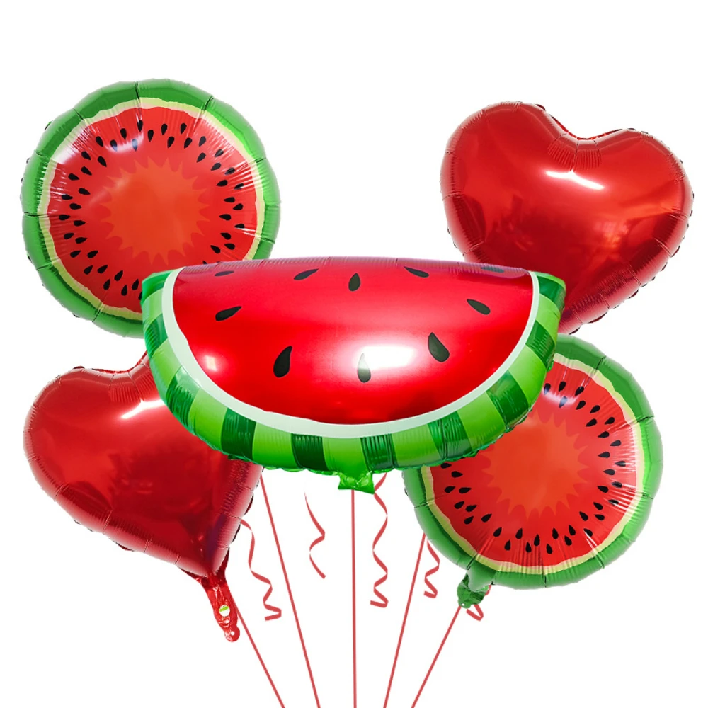 Watermelon aluminum film balloon summer fruit refreshing theme party decoration suitable for birthday summer theme decoration - Image 6