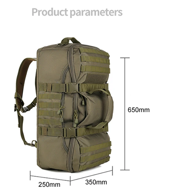 Outdoor Traveling Bag Large Capacity Camping Backpack Waterproof Duffel Bag 56-75L Outdoor Activities Sports Hiking Storage Bag 2