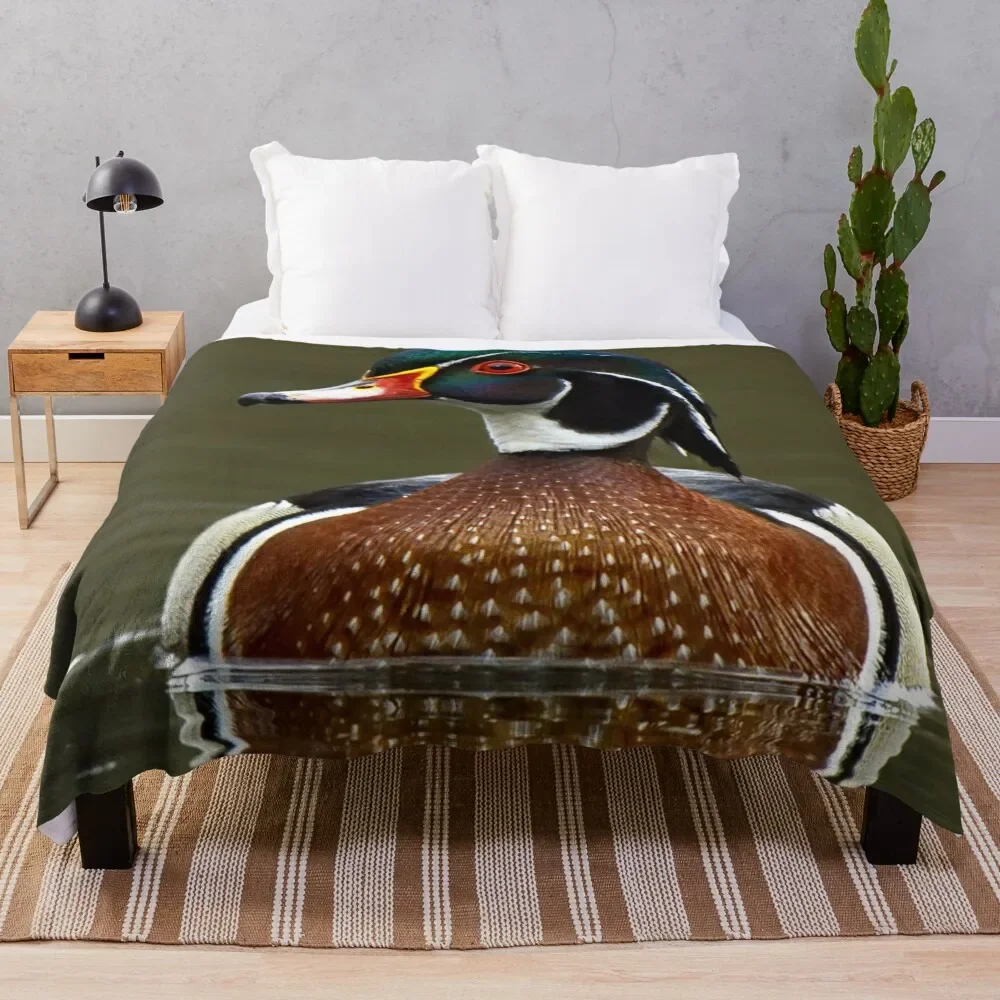 

Wood Duck on Water Throw Blanket cosplay anime warm for winter Blankets