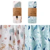 Kangobaby #My Soft Life# 2pcs Set 100% Cotton Baby Muslin Swaddle Blanket Newborn Bath Towel Infant Wrap 5