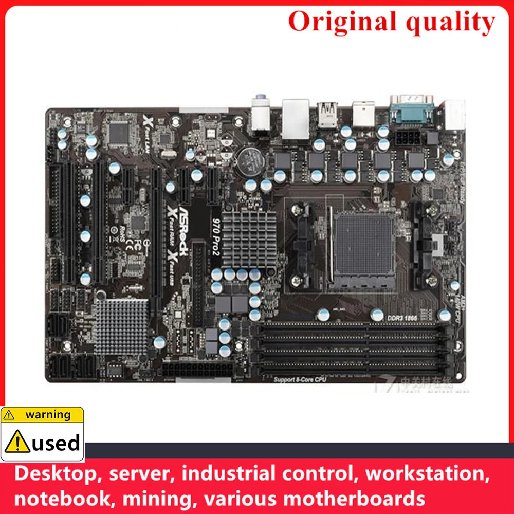 

Used For ASRock 970 Pro2 Motherboards Socket AM3+ DDR3 32GB For AMD 970 Desktop Mainboard SATA III USB3.0